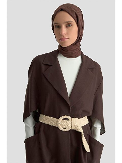 ARMİNE Düğme Detaylı Oversize Giy Çık 25Y5808 Kakao - S000490786-19413