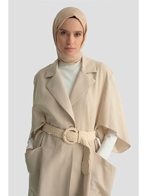 ARMİNE Düğme Detaylı Oversize Giy Çık 25Y5808 Taş - S000490786-25636