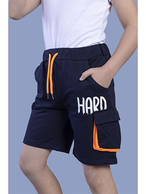 Toontoykids Erkek Çocuk Beli Ayarlanabilir Cep Detaylı Baskılı Şort - S000417467-21164