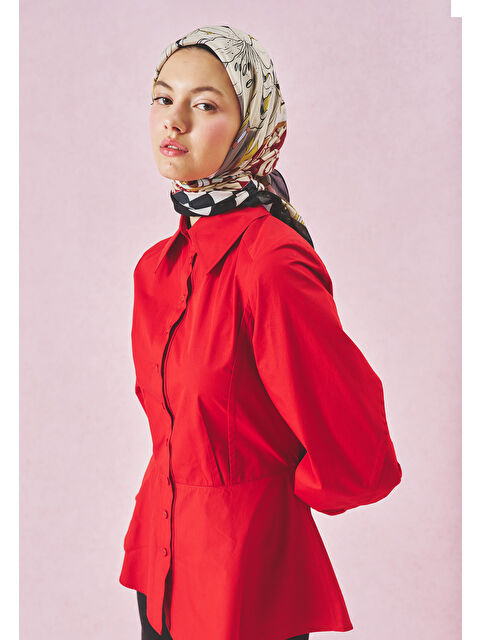 Fresh Scarfs TALES OF LOVE DESEN FLOŞ VİSKON EŞARP BLACK STORM - S000506327-19965