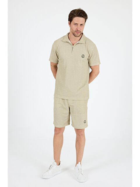 Rodi Erkek Kapris Polo Yaka Kısa Kollu Tişört – Rahat Kalıp, Nefes Alan Kumaş Erkek Tişört 7918 - S000408057-25636