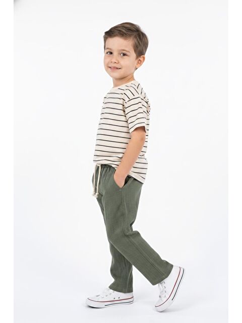 Miababy Müslin Pantolon Süprem Tişört 2li Takım