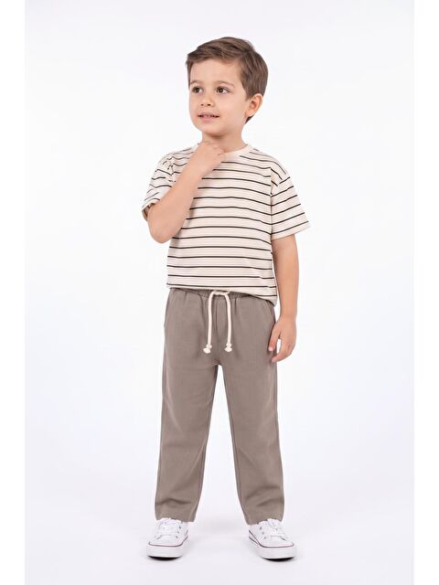 Miababy Müslin Pantolon Süprem Tişört 2li Takım