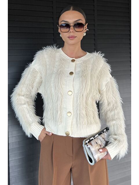 Gülseli Sakallı Kadın Triko Hırka - S000425523-19966