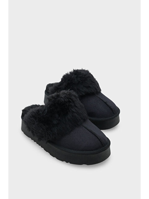 Capone Outfitters Florri Tüylü Burnu Kapalı Kadın Terlik - S000500872-19351