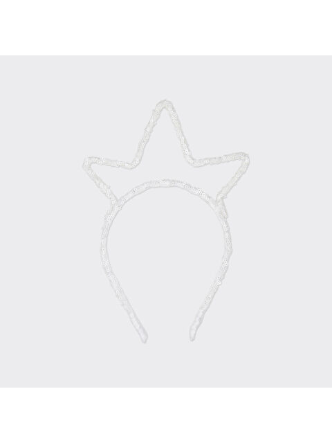 Panço Kız Çocuk Yıldız Figürlü Beyaz Taç - S000523642-20063