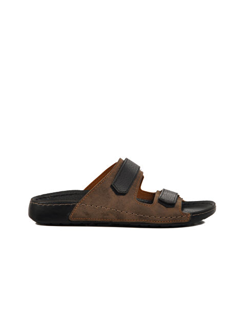 Ayakmod Vizon Çift Bantlı Hafif Erkek Terlik 80-012 M - S000371859-26429