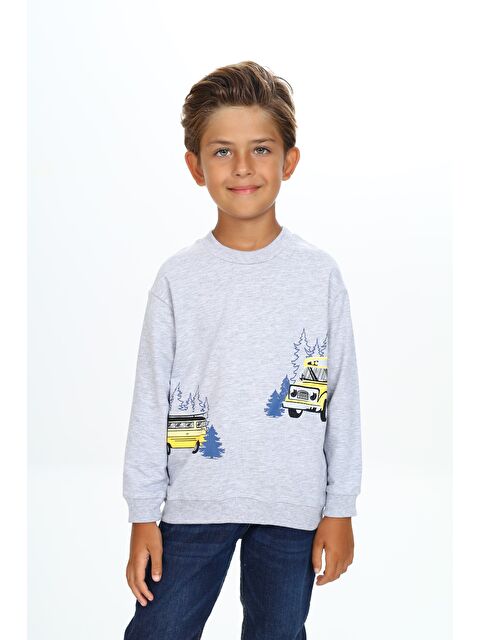 Toontoykids Erkek Çocuk Baskılı Sweatshirt - S000417470-74