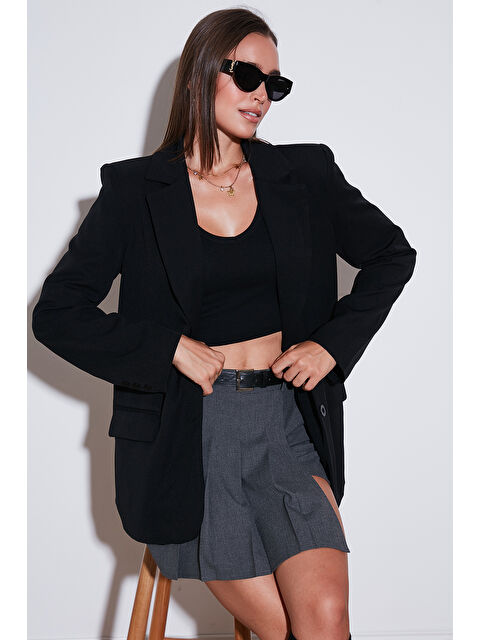 Lela Relaxed Fit Mono Yaka Cepli Blazer Ceket 611BC00132 - S000424844-19351