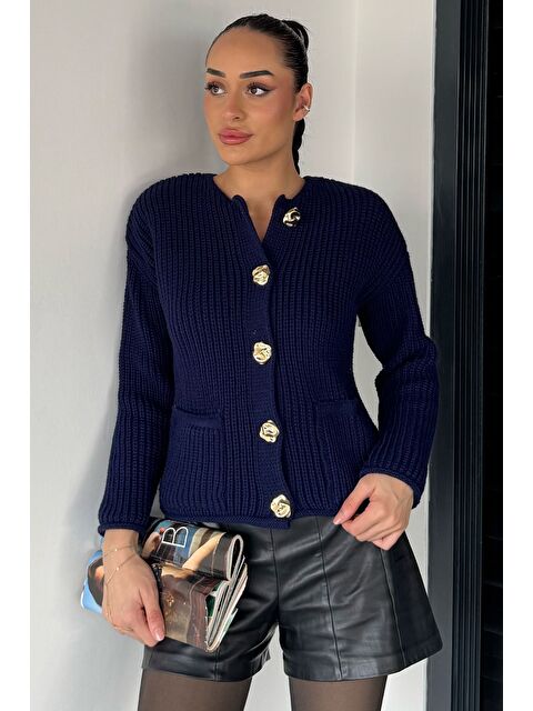 Gülseli Kadın Çift Cepli Triko Ceket - S000482814-21164