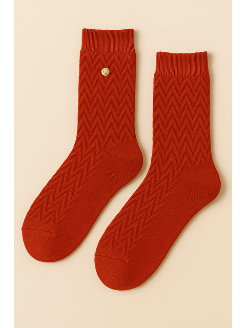 Katia And Bony Kadın Zımbalı Yün Soket Çorap Turuncu - S000473126-20013