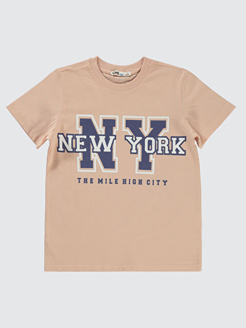 Civil Boys Erkek Çocuk Tişört 6-9 Yaş Somon