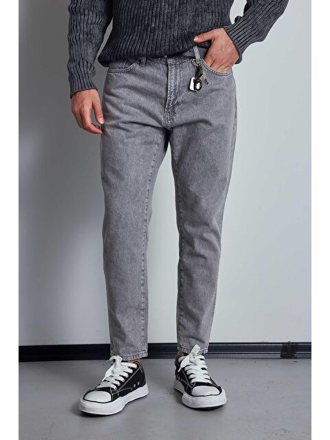 Abluka Online Erkek Boyfriend Fit Jean Pantolon Açık Gri - S000481840-17308