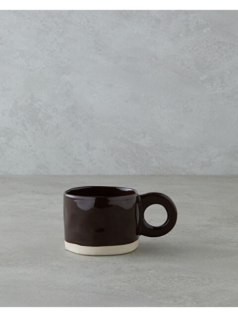 English Home Splashy Stoneware Kupa 300 ml Koyu Kahverengi - S000502042-19291