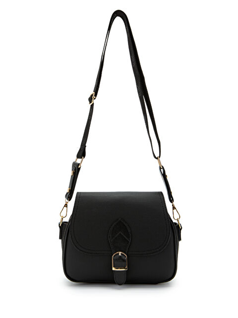 Minebag Çok Gözlü Suni Deri Kadın Çapraz Çanta Dave Siyah - S000436866-19351