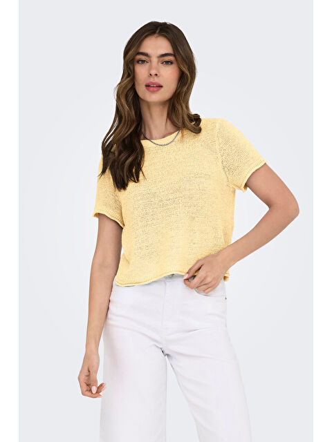 Only Onlsunny Regular Fit Bisiklet Yaka Örme Kadın Kazak 15254282 - S000532033-20072