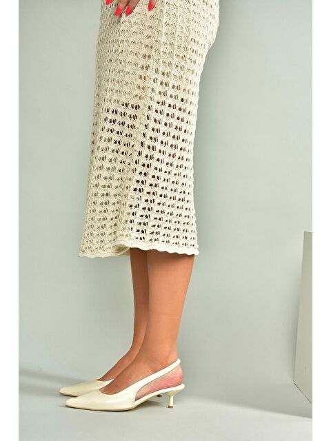 Fox Shoes Bej Kadın Topuklu Ayakkabı U5184398 - S000400944-19928