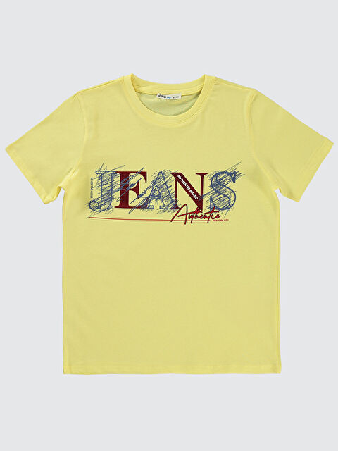 Civil Boys Erkek Çocuk Tişört 10-13 Yaş Açık Sarı - S000359323-20065