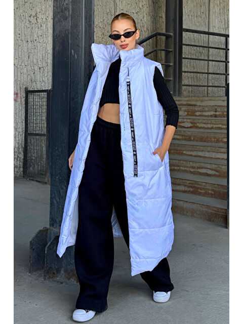 carla10 Uzun Boy Kapitone Şişme Yelek - S000490790-20063