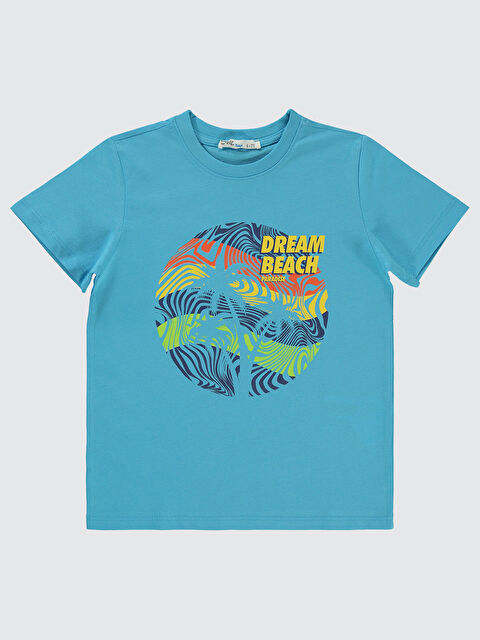 Civil Boys Erkek Çocuk Tişört 6-9 Yaş Turkuaz