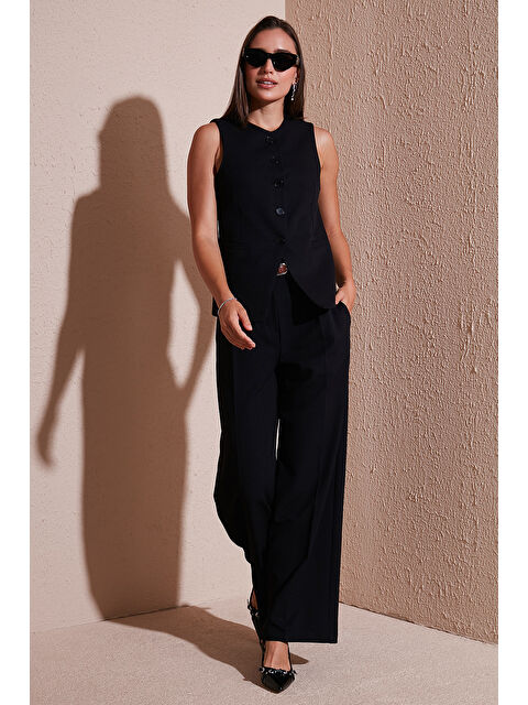 Lela Wide Leg Yüksek Bel Geniş Paça Palazzo Pantolon 65271262 - S000424842-19351