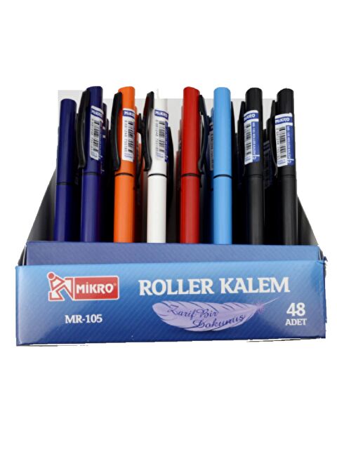 Mikro Tükenmez Kalem Karışık Renk Mavi 1 Adet MR_105_KRNK - S000393057-17234