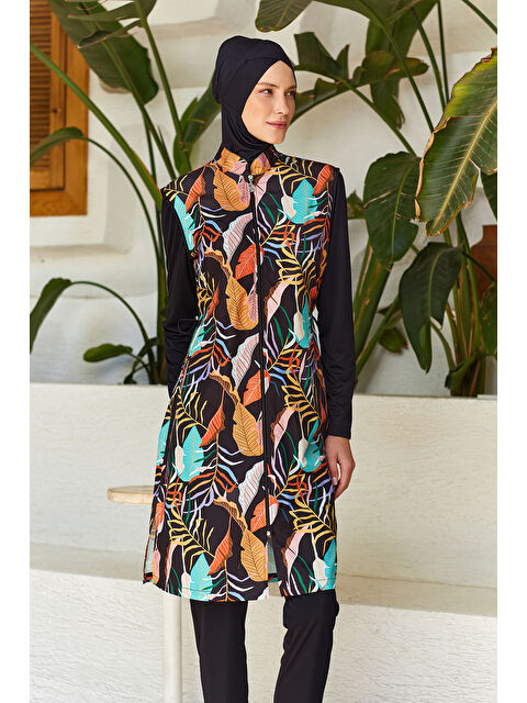 Rozamay Tam Kapalı Tesettür Mayo 3302 Siyah - S000386922-19351