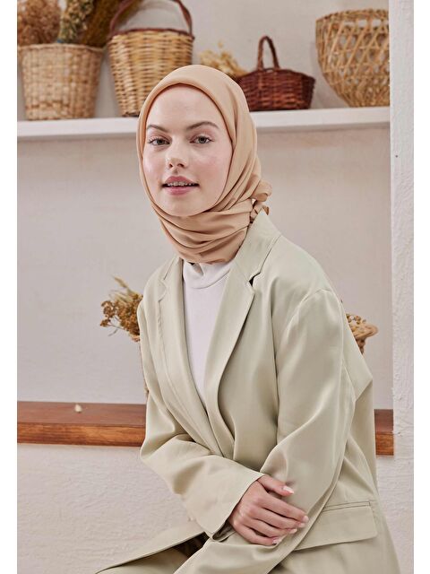 Fresh Scarfs Pamuk İpek Eşarp Nude - S000423033-26411