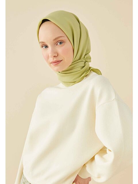 Fresh Scarfs Pamuk İpek Eşarp Nil Yeşili - S000423033-19976