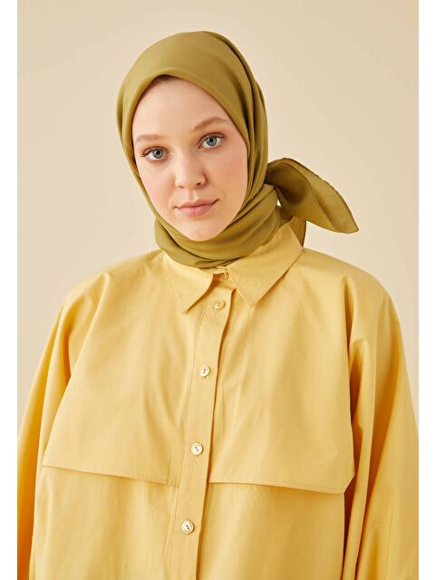 Fresh Scarfs Pamuk İpek Eşarp Zeytin Yeşili - S000423033-17346