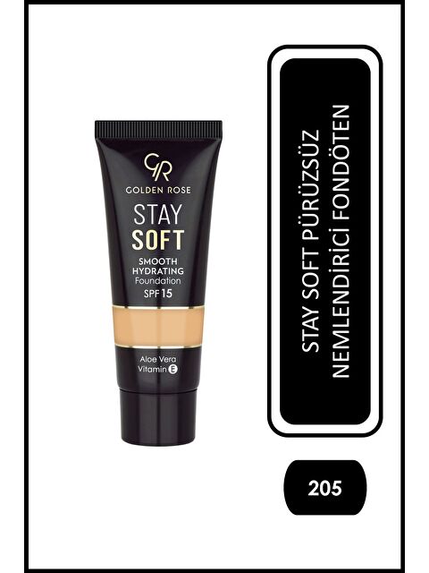 GOLDEN ROSE Stay Soft Smooth Hydrating Foundation - 205 - Nemlendirici Fondöten - S000441137-19966