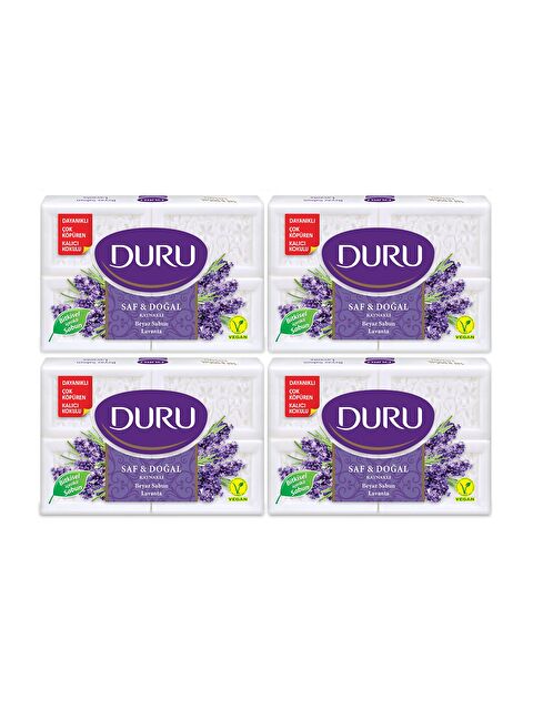 Duru Saf & Doğal Kaynaklı Lavanta 16 Adet Beyaz Kalıp Sabun 4x600gr - S000281477-20063