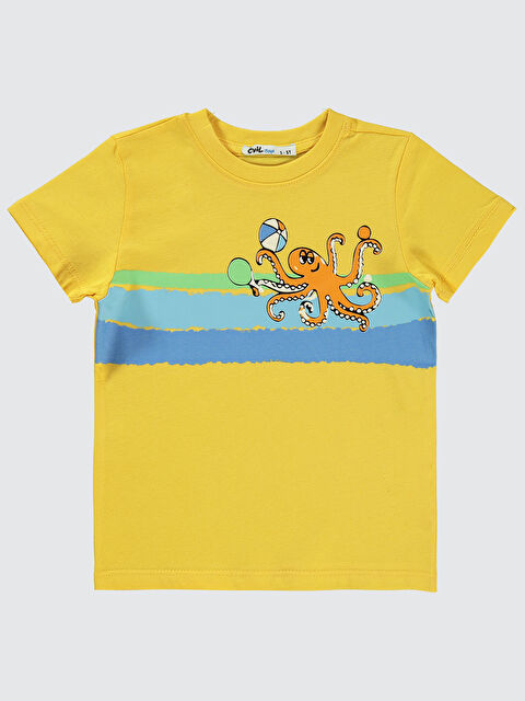 Civil Boys Erkek Çocuk Tişört 2-5 Yaş Sarı