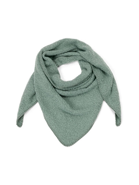 Tchibo Kadın Adaçayı Yeşili  Üçgen Bukle Fular - S000490124-18194