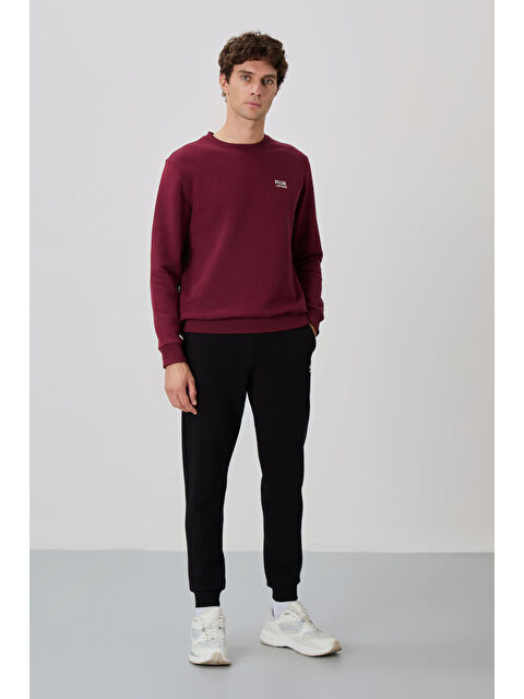 Air Jones Andy Erguvan-Siyah Şardonlu Erkek Eşofman Takım - 85190 - S000080417-37546