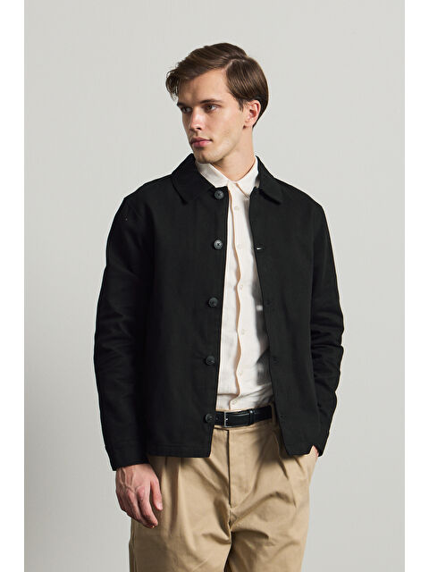 Danger Erkek Relaxed Pamuklu Ceket Siyah - S000504592-19351