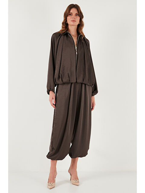 Lela Oversize Bağlamalı Balon Paça Saten Şalvar Pantolon 68351199 - S000451041-19413