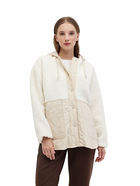 Lumberjack WL 6HANNAH 6CT2008 5PR Ekru Kadın Mont - S000450640-19928