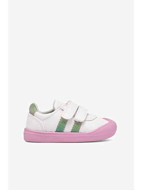 TONNY BLACK Bebek Unisex Beyaz İlk Adım Cırtlı Snaker - S000522531-37227