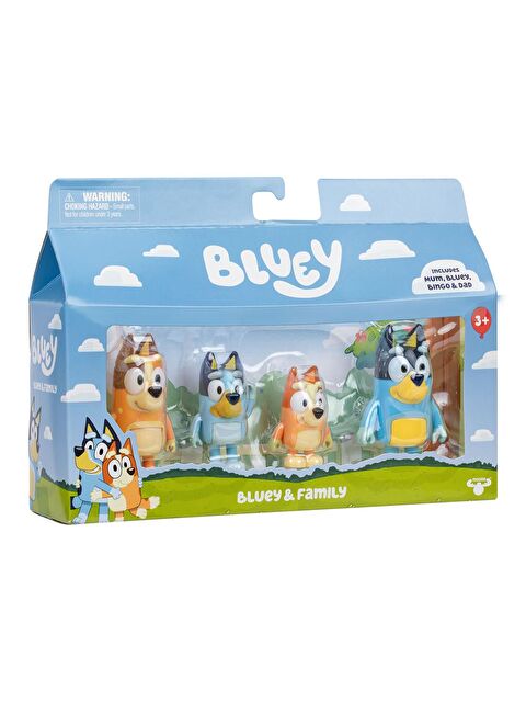 Mucit Panda Moose Toys Bluey 4'lü Figür Set - Bluey ve Ailesi - S000494402-10231