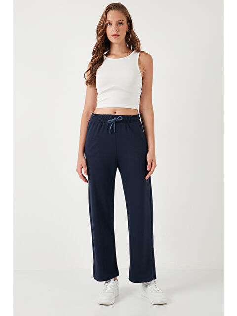 Lela Streç Bol Paça Regular Fit Kumaş Kadın Eşofman Altı 5865881 - S000260061-21164