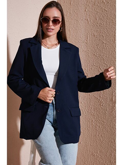 Lela Relaxed Fit Mono Yaka Cepli Blazer Ceket 611BC00132 - S000424844-21164
