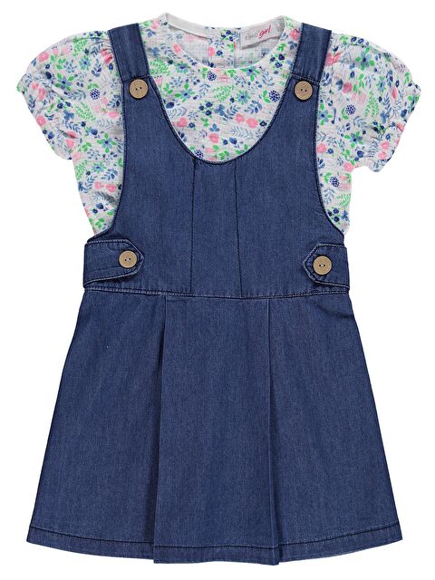 Zeyneva Timo Kız Salopetli Takım - Pembe - S000531112-20024