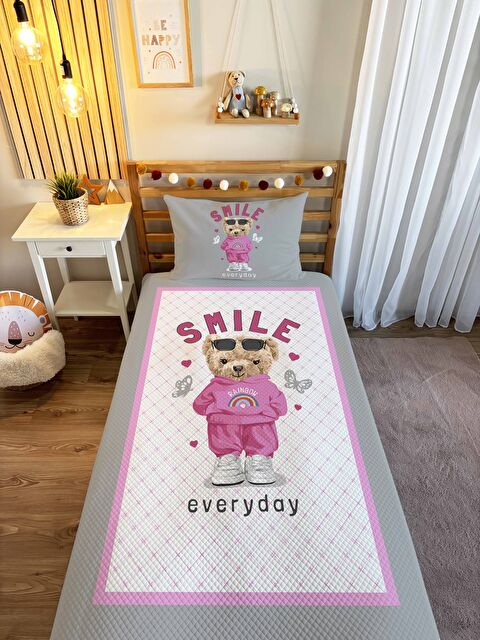 Evmila Sevimli Ayıcık Desenli Pike - S000458502-23173