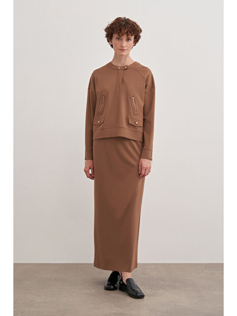 AKER Camel Örme Kalem Etek - S000503961-4557