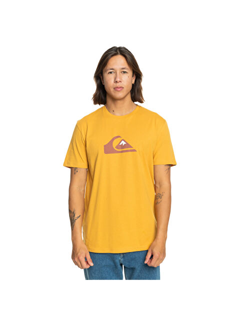 Quiksilver Comp Logo Erkek Sarı Tişört - S000489084-20074