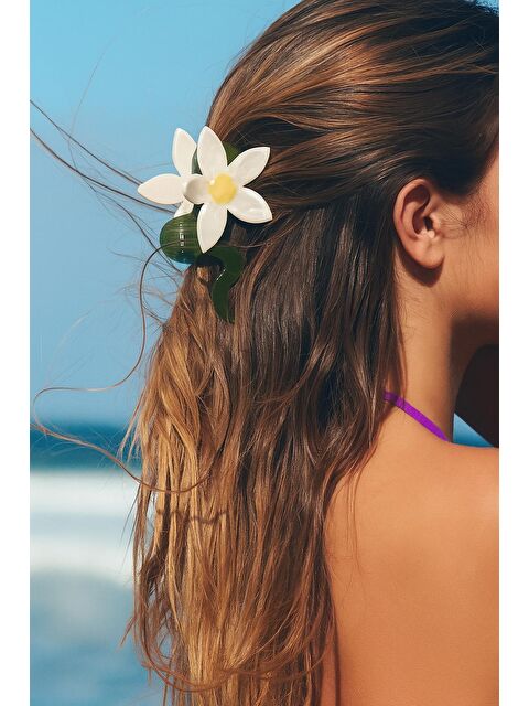 New Obsessions Lüks Asetat Floral Mandal Saç Tokası - S000404021-20063