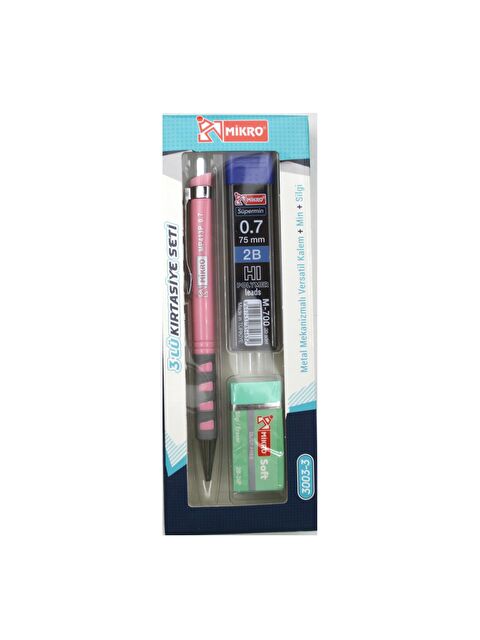 Mikro Kırtasiye Okul Seti Versatil 3 Lü  0,7 ( Kalem+Silgi+Uç) MK-3003-3 - S000393060-20024