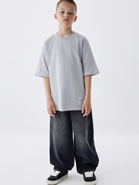 A.S.L GOLF CLUB Erkek Çocuk Baggy Fit Jean Pantolon  6-15 Yaş  Rahat ve Trend - S000432739-19351