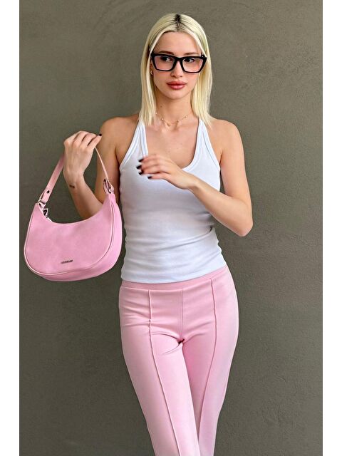 Madmext Beyaz Basic Vücuda Oturan Kolsuz Kadın Atlet Mg2639 - S000514022-20063